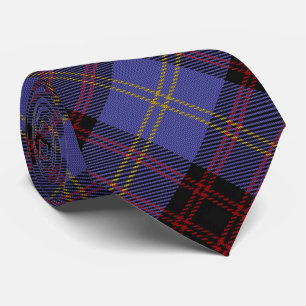Clan Rutherford Classic Letter R Monogram Tartan Tie