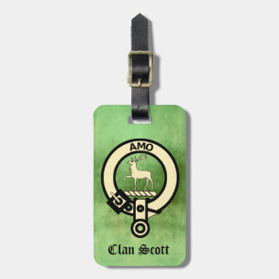 Clan Scott Crest Badge Luggage Tag