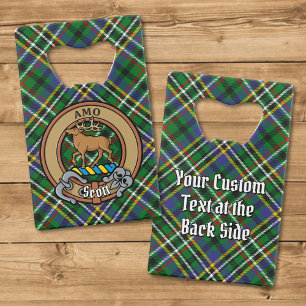 Clan Scott Crest over Green Tartan Credit Card Bottle Opener