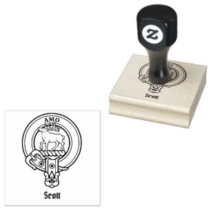 Clan Scott Crest Rubber Stamp