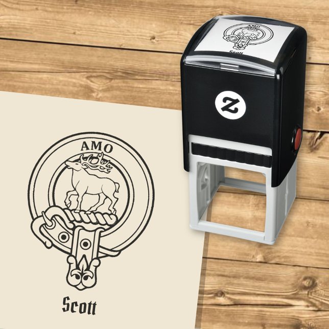 Clan Scott Crest Self-inking Stamp (Creator Uploaded)