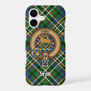 Clan Scott Crest sur Green Tartan