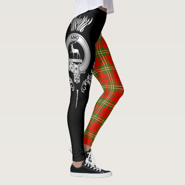 Clan Scott Crest & Tartan Leggings (Right)