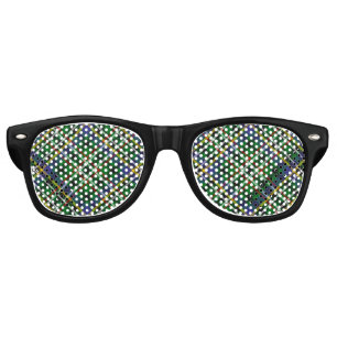 Clan Scott Green Tartan Retro Lunettes de soleil