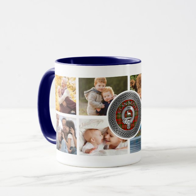Clan Scott Mug de famille personnalisée (Devant gauche)
