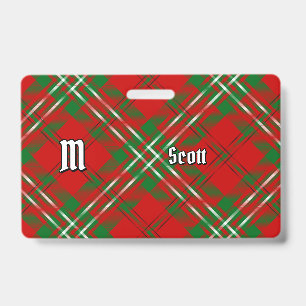 Clan Scott Red Tartan Badge