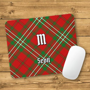Clan Scott Red Tartan Mouse Pad