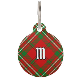 Clan Scott Red Tartan Pet ID Tag