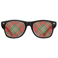 Clan Scott Red Tartan Retro Lunettes de soleil