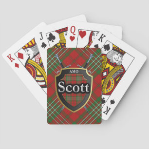 Clan Scott Scottish Shield & Swords Brand Playing Cards