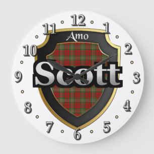 Clan Scott Tartan Scottish Dream Clock