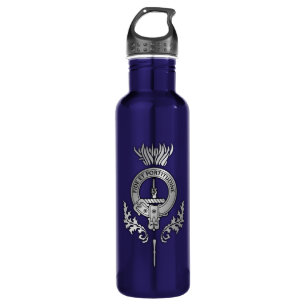 Clan Shaw Crest & Scottish Thistle 710 Ml Water Bottle