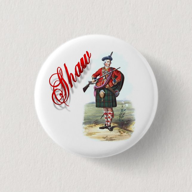 Clan Shaw Scottish Dream Button (Front)