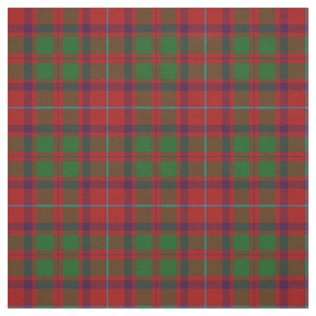 Clan Shaw Scottish Tartan Plaid Fabric (Swatch)