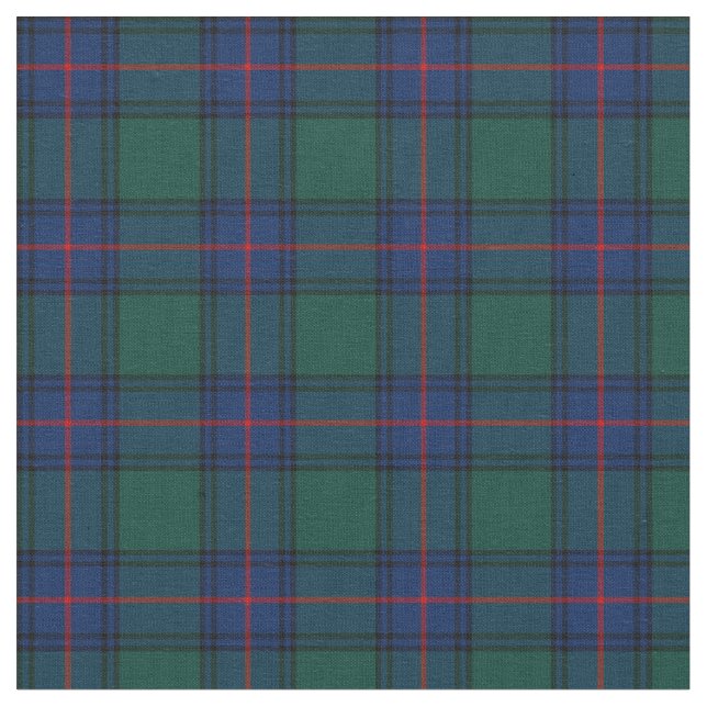 Clan Shaw Tartan Fabric (Close Up)