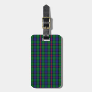 Clan Shaw Tartan Luggage Tag