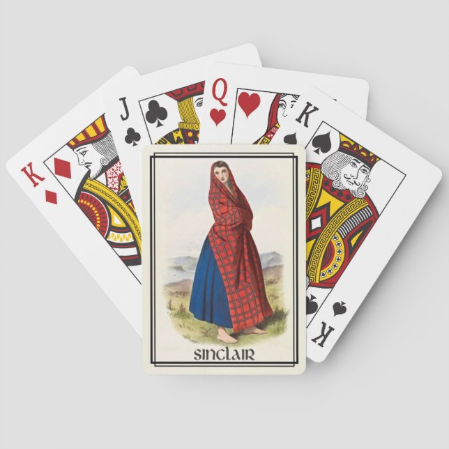 Clan Sinclair Classic Scotland Bicycle Deck Playing Cards (Back)