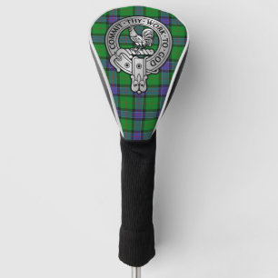 Clan Sinclair Crest & Hunting Tartan Golf Head Cov Cover