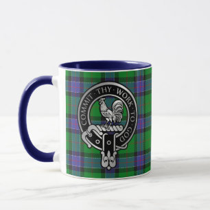 Clan Sinclair Crest & Hunting Tartan Mug