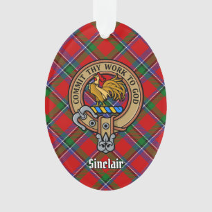 Clan Sinclair Crest sur Tartan
