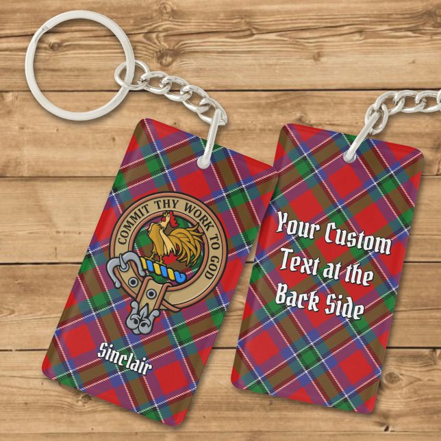 Clan Sinclair Crest sur Tartan (Créateur téléchargé)