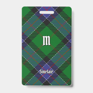 Clan Sinclair Hunting Tartan Badge