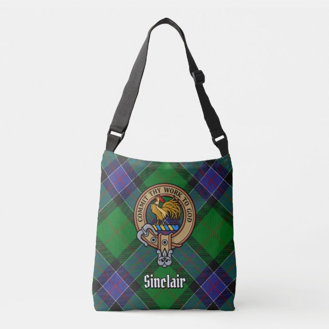 Clan Sinclair Hunting Tartan Crossbody Bag (Front)