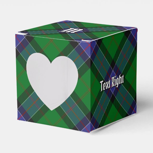 Clan Sinclair Hunting Tartan Favor Box (Front Side)