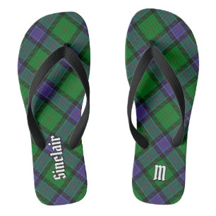 Clan Sinclair Hunting Tartan Flip Flops