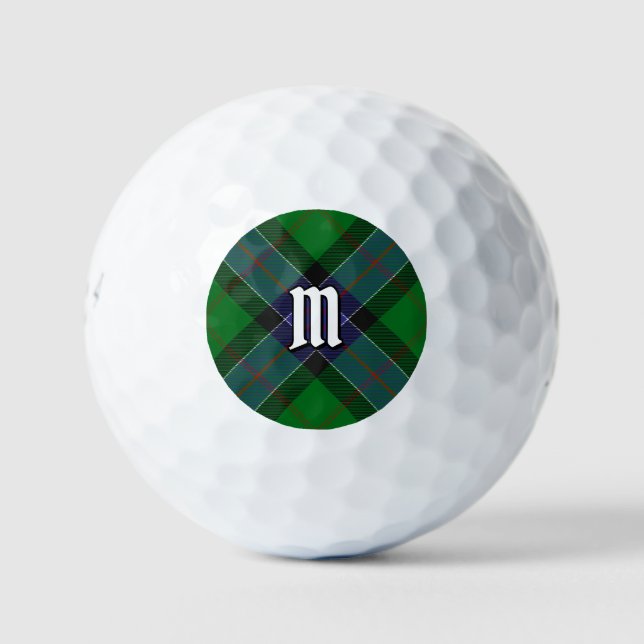 Clan Sinclair Hunting Tartan Golf Balls (Front)