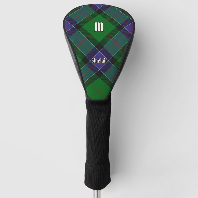 Clan Sinclair Hunting Tartan Golf Head Cover (Front)