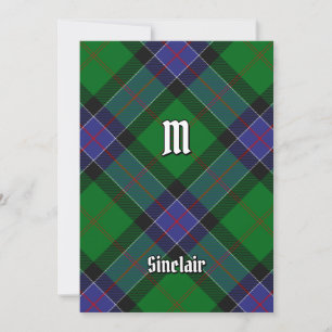 Clan Sinclair Hunting Tartan Invitation