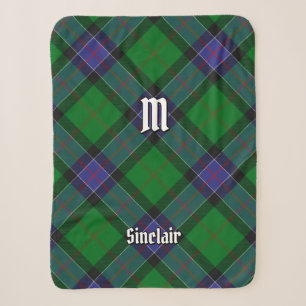 Clan Sinclair Hunting Tartan Sherpa Blanket