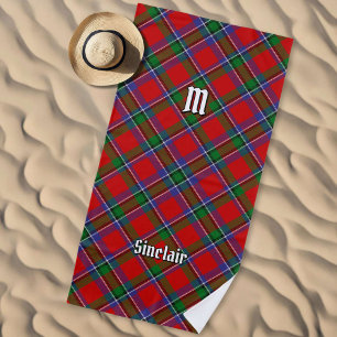 Clan Sinclair Tartan Beach Towel