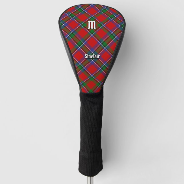 Clan Sinclair Tartan Golf Head Cover (Front)