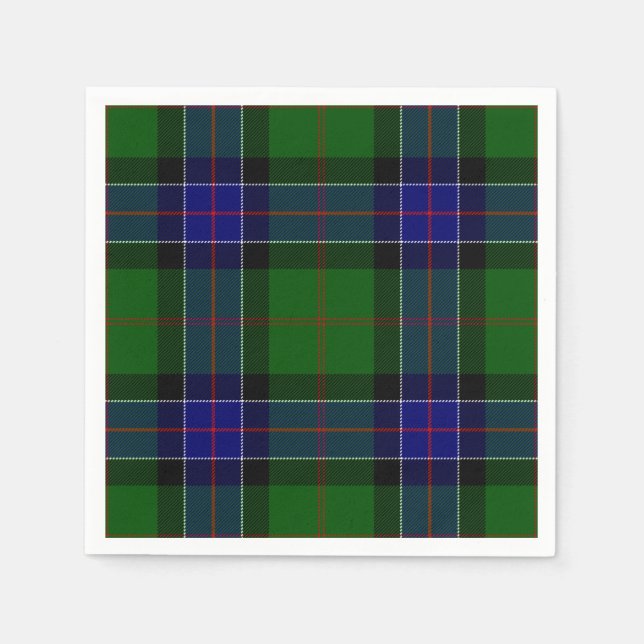 Clan Sinclair Tartan Napkin (Front)