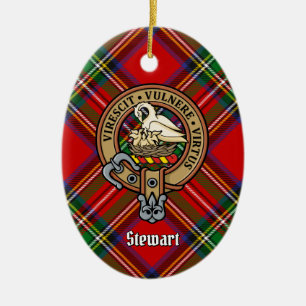 Clan Stewart Crest Ceramic Ornament