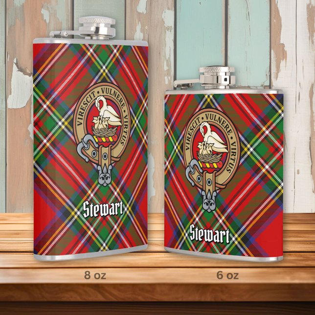 Clan Stewart Crest Hip Flask (Creator Uploaded)