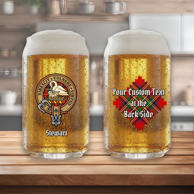 Clan Stewart Crest sur Royal Tartan (Créateur téléchargé)