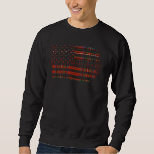 Clan Stewart of Rothesay Scottish tartan US flag S Sweatshirt