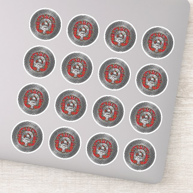 Clan Stewart | Stuart Crest & Tartan Knot (Detail)