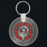 Clan Stewart | Stuart Crest & Tartan Knot Keychain<br><div class="desc">Clan Stewart | Stuart Crest & Tartan Knot</div>