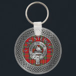 Clan Stewart | Stuart Crest & Tartan Knot Keychain<br><div class="desc">Clan Stewart | Stuart Crest & Tartan Knot</div>
