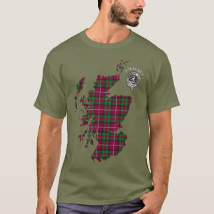 Clan Stewart   Stuart of Bute Map & Crest T-Shirt