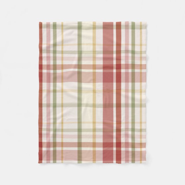 Clan Stewart Tartan Fleece Blanket (Front)