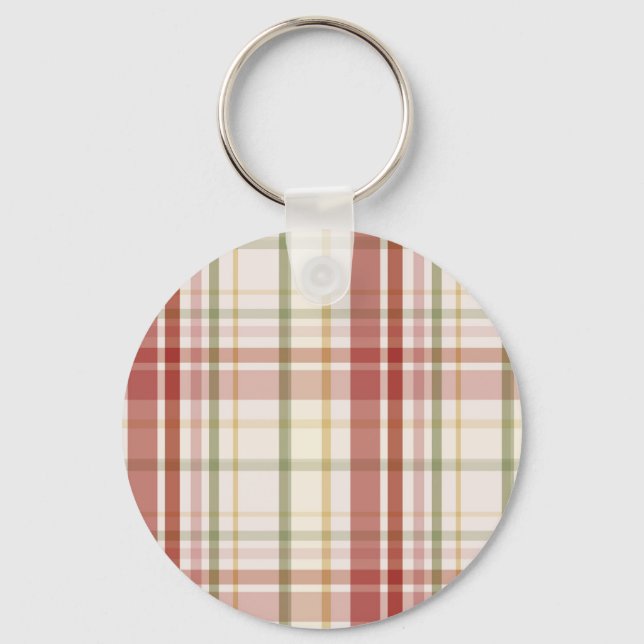 Clan Stewart Tartan Keychain (Front)