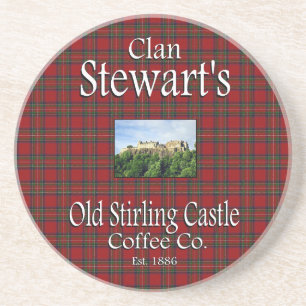 Clan Stewart's Old Stirling Castle Coffee Co. Coaster