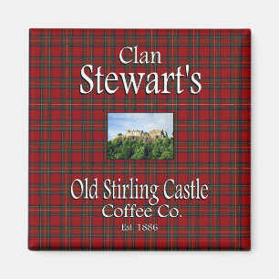 Clan Stewart's Old Stirling Castle Coffee Co. Magnet