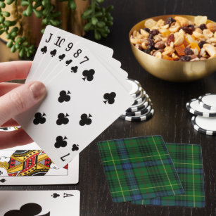 Clan Stuart Hunting Scottish Tartan Playing Cards