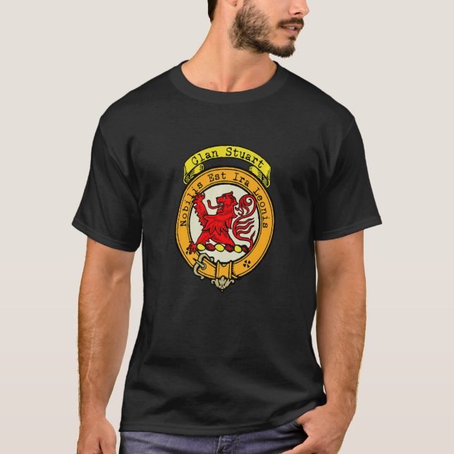 Clan Stuart Scottish Crest   T-Shirt (Front)